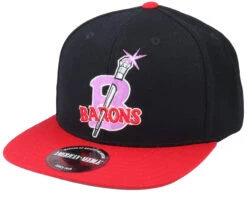 Birmingham Black Barons 400 Series Black & Red Snapback - American Needle