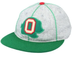 Oakland Oaks Statesman Grey & Dark Green Strapback - American Needle