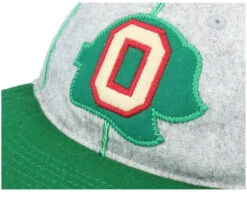 Oakland Oaks Statesman Grey & Dark Green Strapback - American Needle -American Needle 7986982804214 5