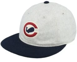 Chicago Whales Statesman Ivory/Navy Snapback - American Needle