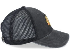 Chicago Blackhawks Raglan Bones Black Trucker - American Needle -American Needle 7986983840822 3