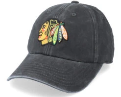 Chicago Blackhawks New Raglin Black Dad Cap - American Needle