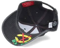 Chicago Blackhawks New Raglin Black Dad Cap - American Needle 8 Chicago Blackhawks New Raglin Black Dad Cap - American Needle -American Needle 7986985388056 4