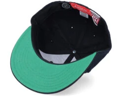 Chicago Blackhawks Deep Dish Black Fitted - American Needle -American Needle 798698606337 5