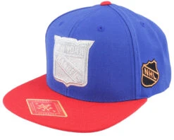 New York Rangers Silver Fox Royal/Red Snapback - American Needle