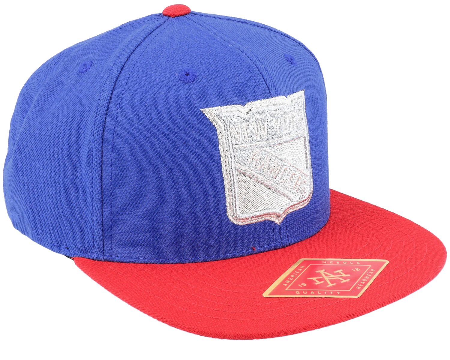 New York Rangers Silver Fox Royal/Red Snapback - American Needle 2 New York Rangers Silver Fox Royal/Red Snapback - American Needle - Image 2
