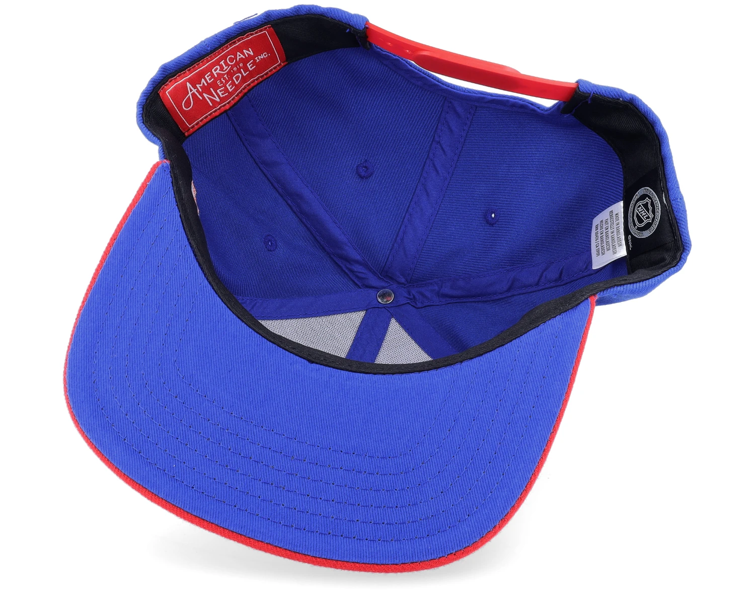 New York Rangers Silver Fox Royal/Red Snapback - American Needle 5 New York Rangers Silver Fox Royal/Red Snapback - American Needle - Image 5