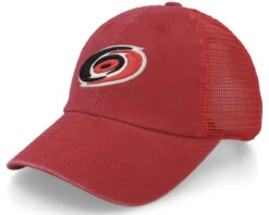 Carolina Hurricanes Raglan Bones Red Trucker - American Needle