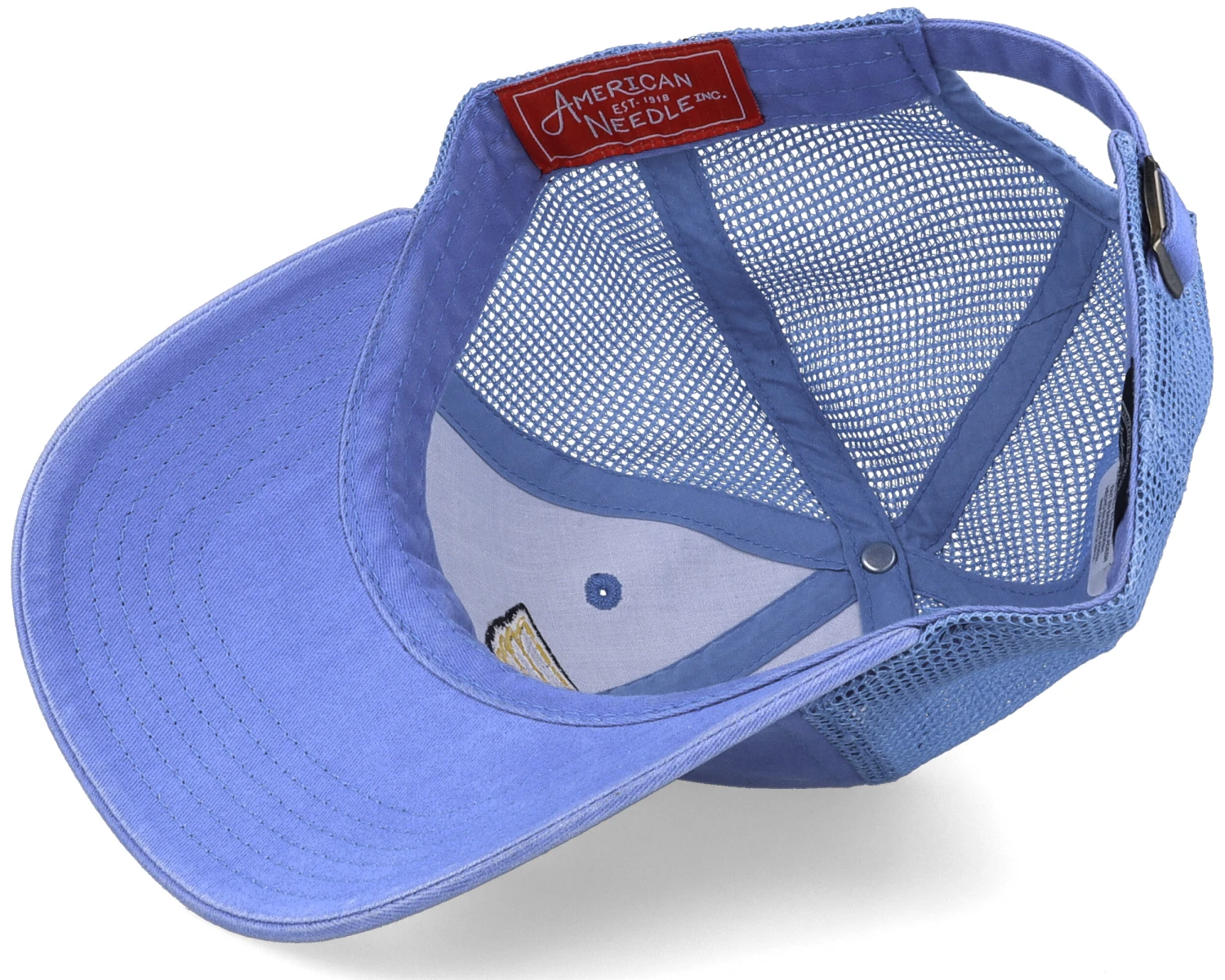 St. Louis Blues Raglan Bones Faded Blue Trucker - American Needle 5 St. Louis Blues Raglan Bones Faded Blue Trucker - American Needle - Image 5