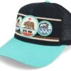 California Domino Black/Seafom Trucker - American Needle