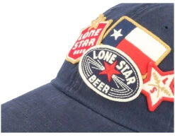 Pbr Lone Star Iconic Navy Dad Cap - American Needle -American Needle 798698699988 6