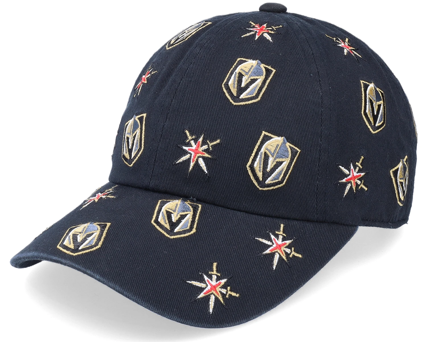 Vegas Golden Knights Replay Black Dad Cap - American Needle 1 Vegas Golden Knights Replay Black Dad Cap - American Needle