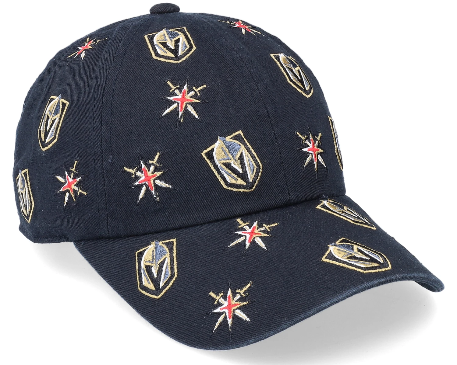 Vegas Golden Knights Replay Black Dad Cap - American Needle 2 Vegas Golden Knights Replay Black Dad Cap - American Needle - Image 2