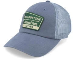 Raglan Bones Yellowstone National Park St. Blue Trucker - American Needle