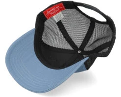 Black-Breaker Blue Brush Twill Valin Trucker - American Needle -American Needle 798698797172 5
