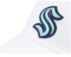 Seattle Kraken Blue Line Snow White Dad Cap - American Needle -American Needle 798698798599 6