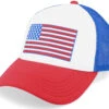 USA Riptide Valin Red/White/Blue Trucker - American Needle