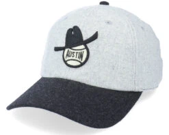 Austin Senators Archive Legend Hther Gray & Black Adjustable - American Needle