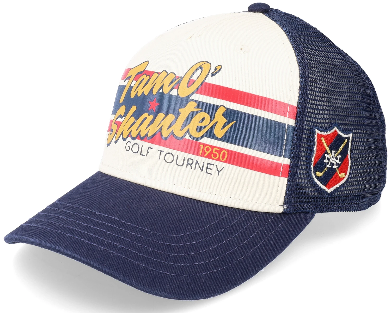 Tam O'shanter Sinclair 19Th Hole Golf Navy Ivory Trucker - American Needle