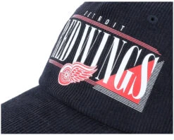 Detroit Red Wings Printed Cord Black Adjustable - American Needle -American Needle 798698834600 5