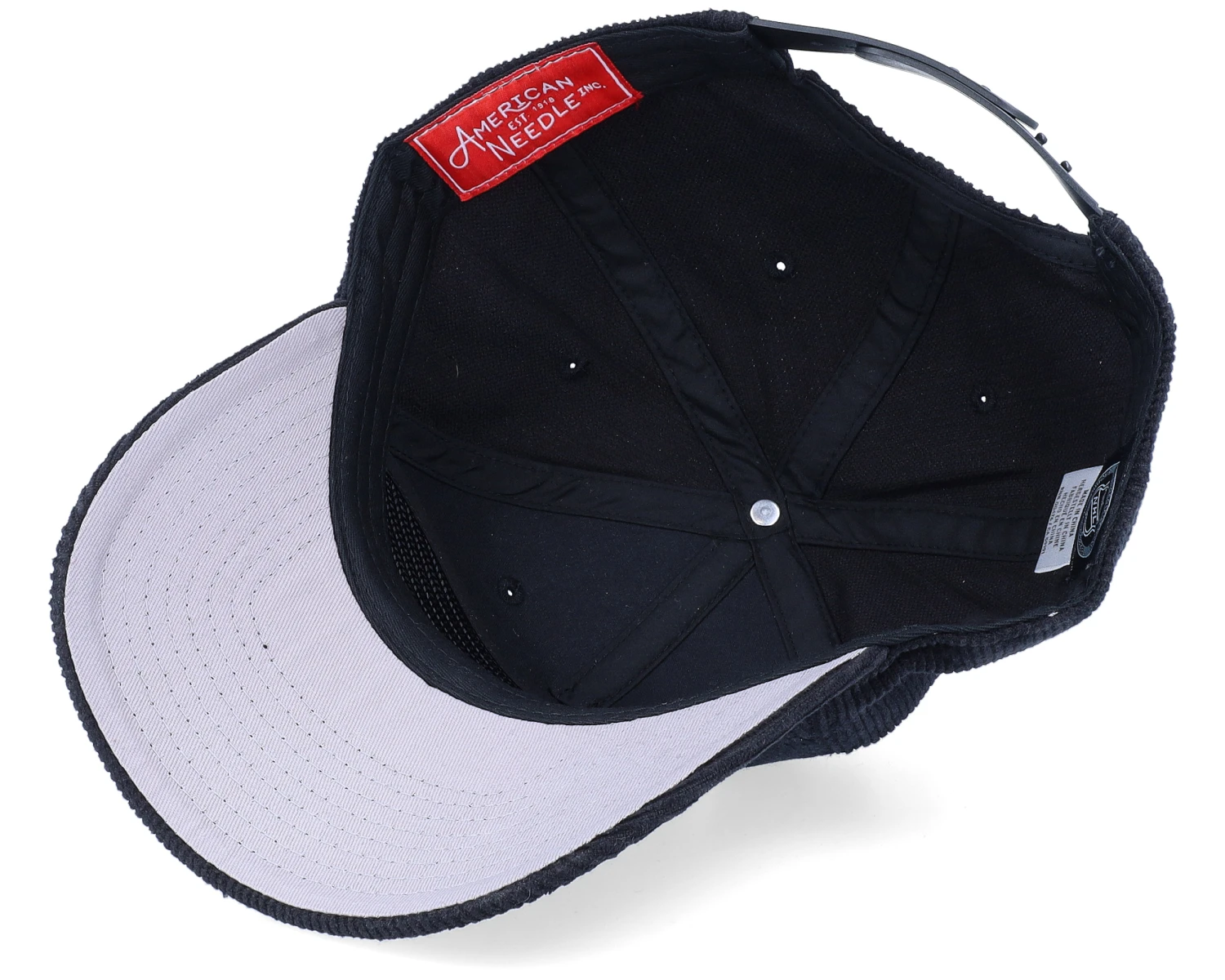 Arizona Coyotes Printed Cord Black Adjustable - American Needle 4 Arizona Coyotes Printed Cord Black Adjustable - American Needle - Image 4