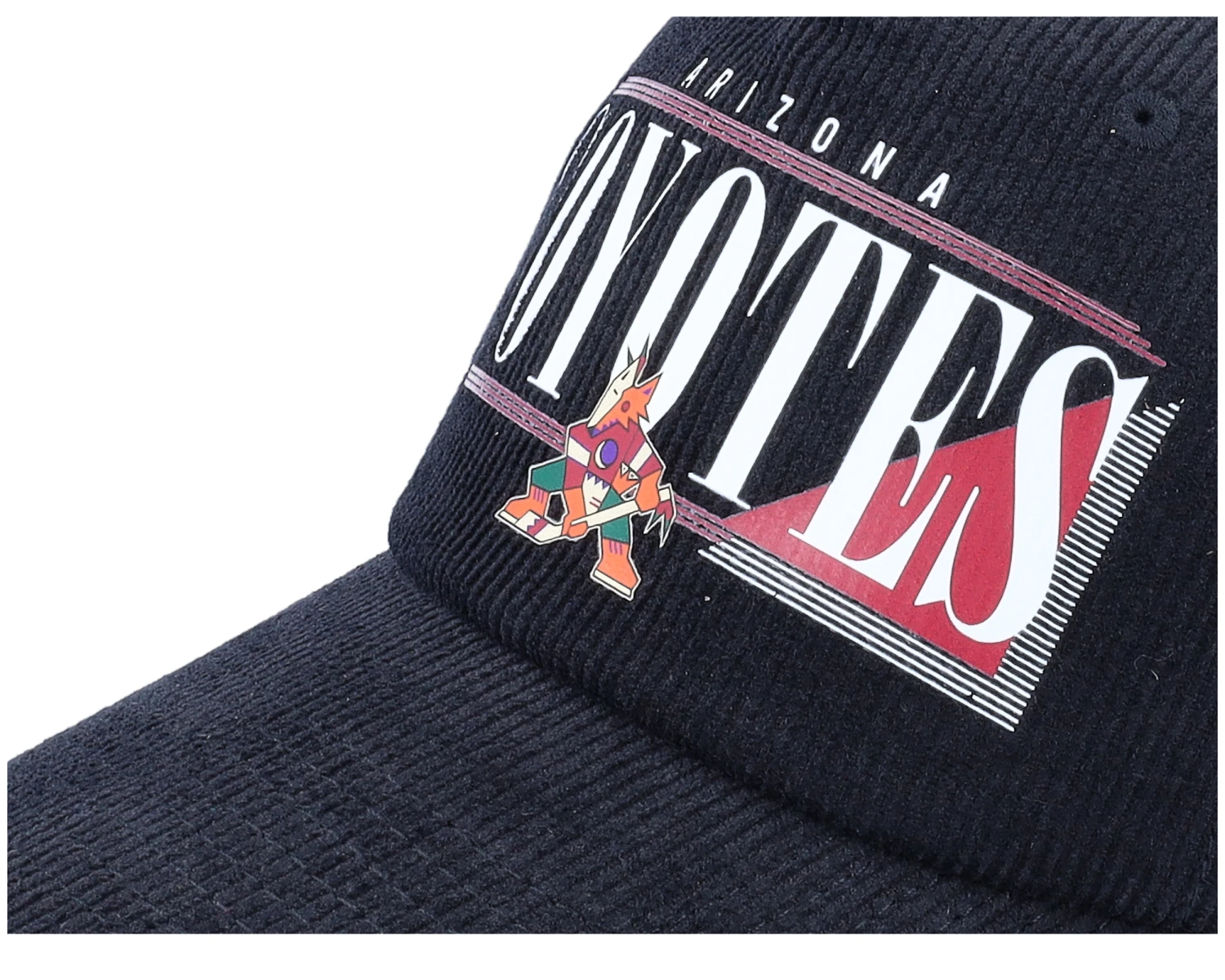 Arizona Coyotes Printed Cord Black Adjustable - American Needle 5 Arizona Coyotes Printed Cord Black Adjustable - American Needle - Image 5