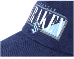Seattle Kraken Printed Cord Navy Dad Cap - American Needle -American Needle 798698834655 5