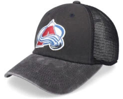 Colorado Avalanche Raglan Bones Black Trucker - American Needle