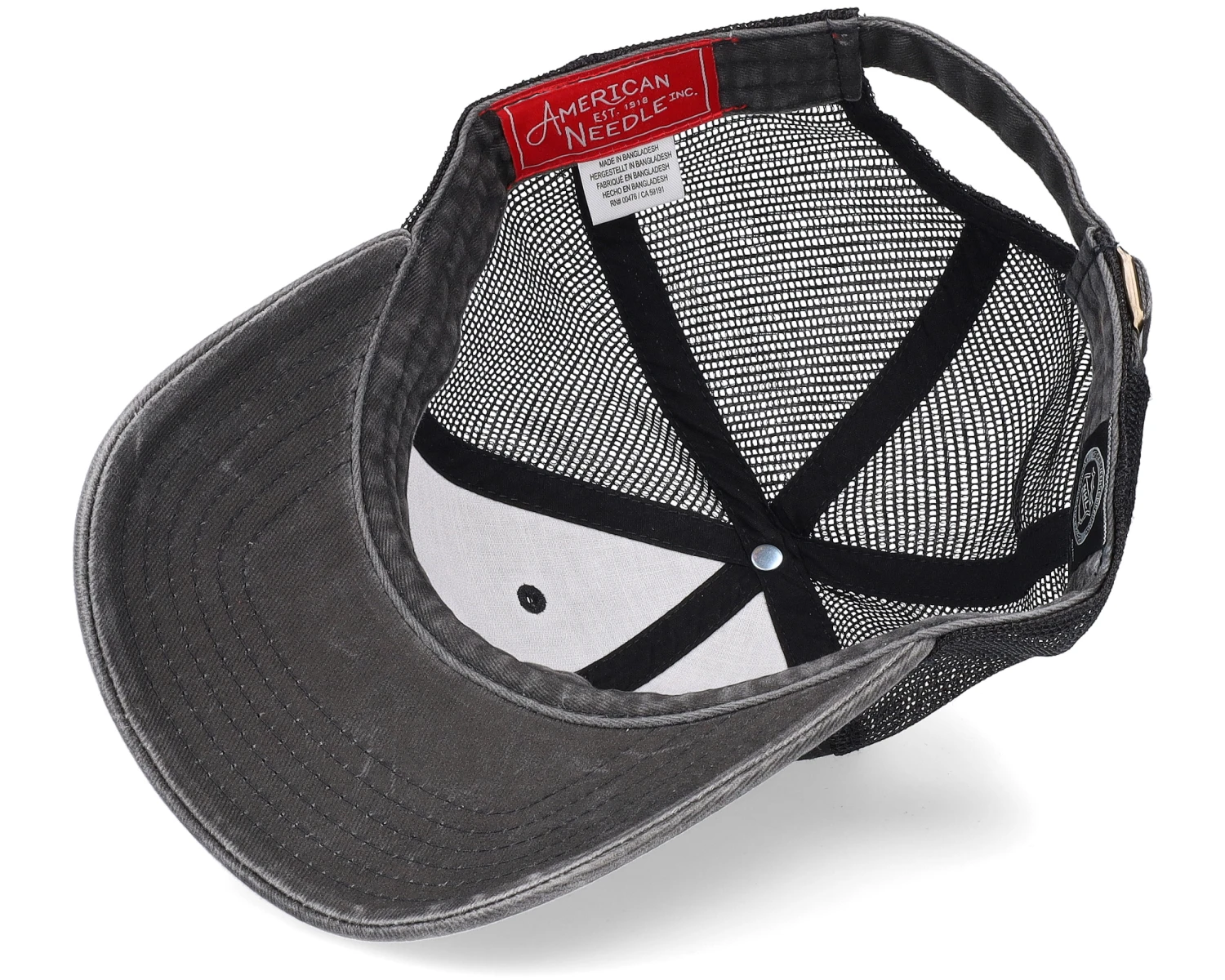 Colorado Avalanche Raglan Bones Black Trucker - American Needle 5 Colorado Avalanche Raglan Bones Black Trucker - American Needle - Image 5