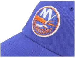 New York Islanders Raglan Bones Black Dad Cap - American Needle -American Needle 798698834716 6