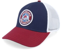 Colorado Avalanche Valin White/Navy/Maroon Trucker - American Needle
