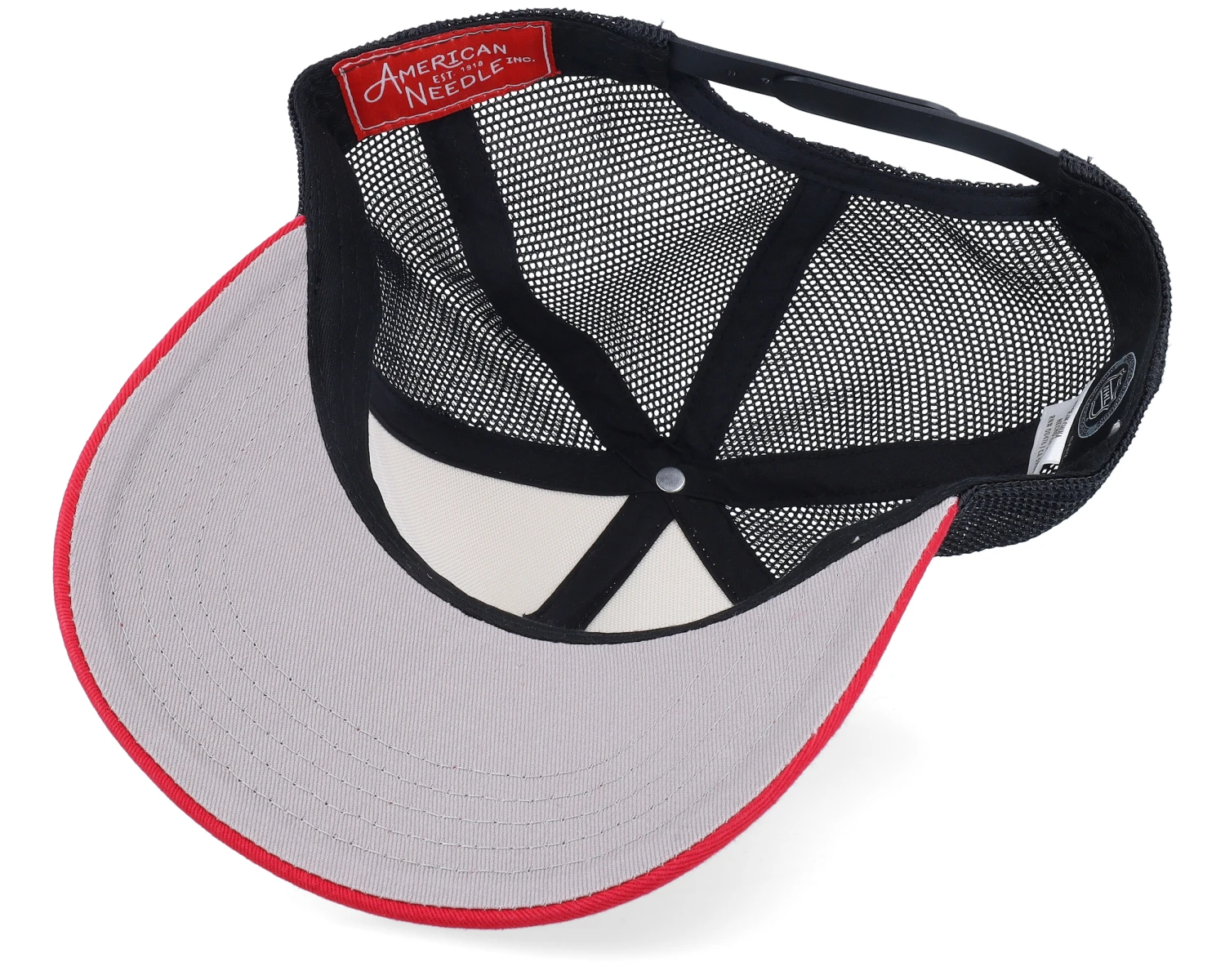 Chicago Blackhawks Sinclair Black/Ivory/Red Trucker - American Needle 5 Chicago Blackhawks Sinclair Black/Ivory/Red Trucker - American Needle - Image 5