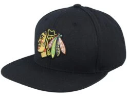 Chicago Blackhawks 400 Series Black Snapback - American Needle