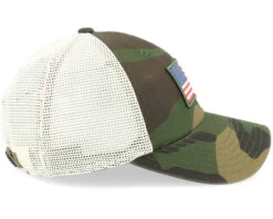 USA Ballpark Mesh Ivory/Camo Trucker - American Needle -American Needle 798698847358 4