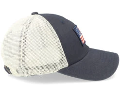 USA Peace Ballpark Mesh Ivory/Navy Trucker - American Needle -American Needle 798698847372 4