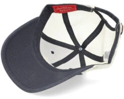 USA Peace Ballpark Mesh Ivory/Navy Trucker - American Needle -American Needle 798698847372 5
