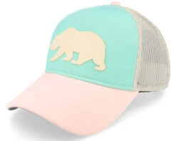 Cali Riptide Valin Ivory Seafoam Blush Trucker - American Needle
