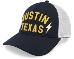 Austin Riptide Valin Ivory Black Trucker - American Needle