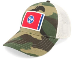 Tennessee Twill Valin Ptch Ivory/Camo Trucker - American Needle