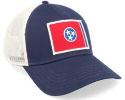 Tennessee Twill Valin Patch Navy/Ivory Trucker - American Needle -American Needle 798698850518 2