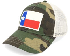 Texas Twill Valin Ptch Ivory Camo Trucker - American Needle
