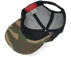 USA Twill Valin Ptch Black/Camo Trucker - American Needle -American Needle 798698850549 5