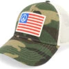 Usa Peace Twill Valin Ptch Ivory/Camo Trucker - American Needle