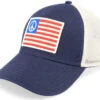 USA Peace Twill Valin Ptch Ivory Navy Trucker - American Needle