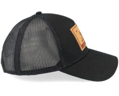 Calif Twill Valin Leather Patch Black Trucker - American Needle -American Needle 798698850587 4