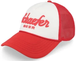 Pbc Schaefer Foamy Valin Red/White Trucker - American Needle