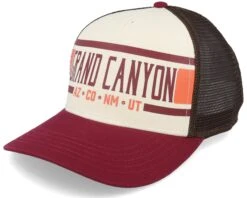 Grand Canyon Np Sinclair Ivory/Brown/Maroon Trucker - American Needle
