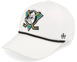 Hatstore Exclusive X Anaheim Ducks Cappy Rope White Dad Cap - American Needle