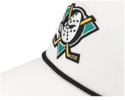 Hatstore Exclusive X Anaheim Ducks Cappy Rope White Dad Cap - American Needle -American Needle 798698879489 6