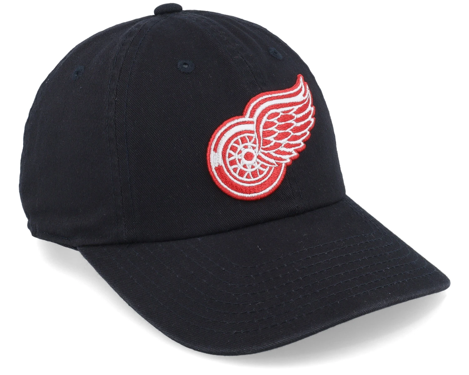 Detroit Red Wings Blue Line Black Dad Cap - American Needle 2 Detroit Red Wings Blue Line Black Dad Cap - American Needle - Image 2